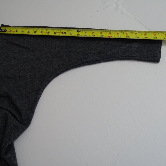 Old Navy Dark Heather Gray V-Neck Dolman Long Sleeve Knit Dress Women Size M - Picture 10 of 11